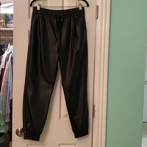 Zara Pants & Jumpsuits Zara Faux Leather Jogging Pants Nwt Poshmark